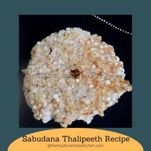 An easy filling and delicious thalipeeth, a savoury pancake with sabudana or tapioca pearls makes your snack extra filiing.