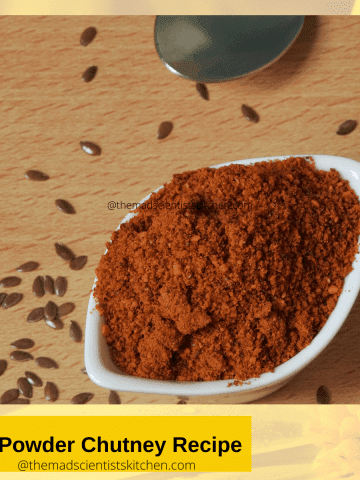 Milagai Podi a delicious spicy dry chutney .