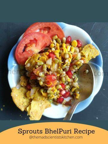 Mouthwatering Sprouts BhelPuri: A vibrant medley of colours and flavours
